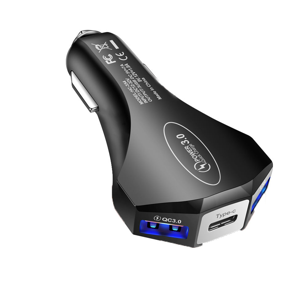 QC3.0 3.5A 2USB Type-c Car Charger Constant Temperature Fast - Premium Car Chargers from Rapidvehicles - Just $13.99! Shop now at Rapidvehicles