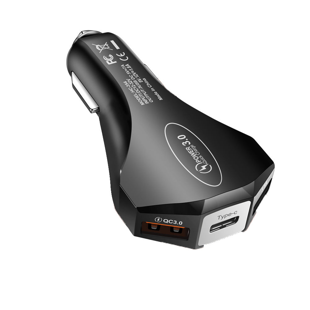 QC3.0 3.5A 2USB Type-c Car Charger Constant Temperature Fast - Premium Car Chargers from Rapidvehicles - Just $13.99! Shop now at Rapidvehicles