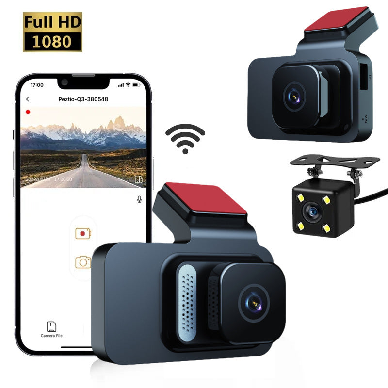 Dash Cam Front And Rear 1080P High-definition WiFi Dual Dash - Premium Car DVR from Rapidvehicles - Just $50.99! Shop now at Rapidvehicles