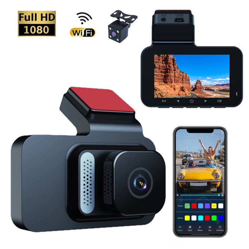 Dash Cam Front And Rear 1080P High-definition WiFi Dual Dash - Premium Car DVR from Rapidvehicles - Just $50.99! Shop now at Rapidvehicles