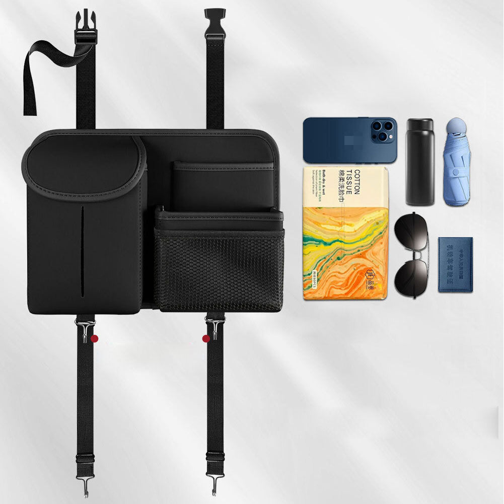 Car Seat Back Hanging Bag Leather, Cup Holders Tissue Pouch - Premium Car Organizers from Rapidvehicles - Just $37.79! Shop now at Rapidvehicles