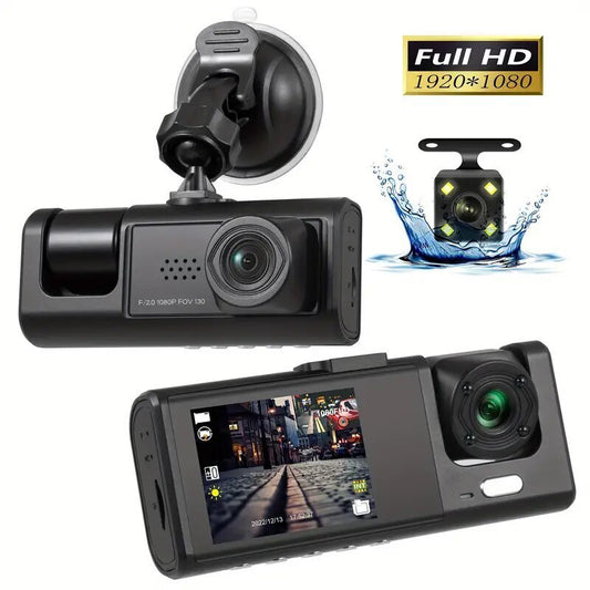 1080P 3 Lens Car Dash Cam Camera Recorder 2.0 Inch IPS Screen 170 - Premium Car DVR from Rapidvehicles - Just $50.99! Shop now at Rapidvehicles