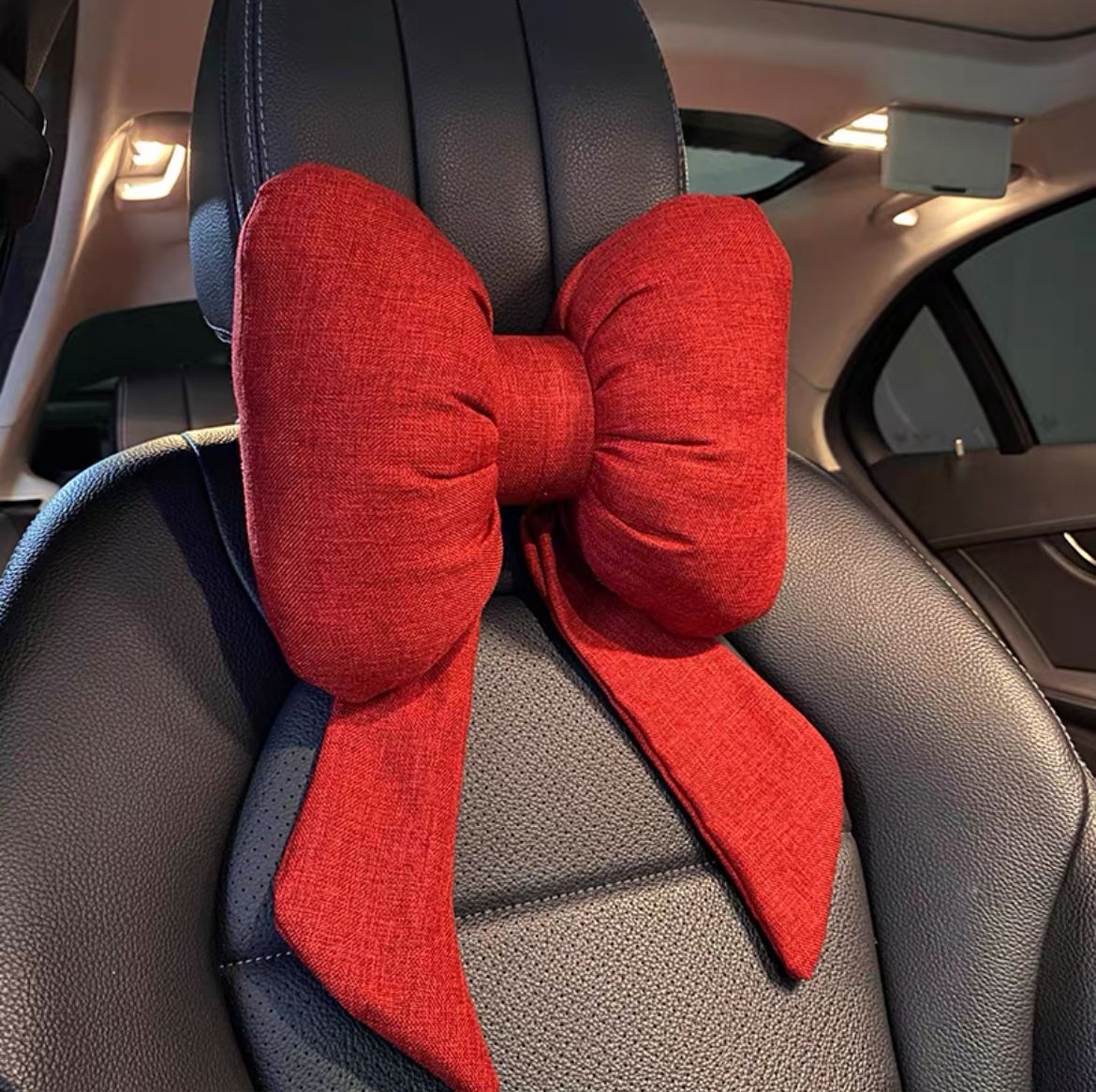 Car Seat Headrest Neck Rest Cushion, Big Bowknot Streamer Shaped - Premium Car Seat Cushion from Rapidvehicles - Just $20.69! Shop now at Rapidvehicles