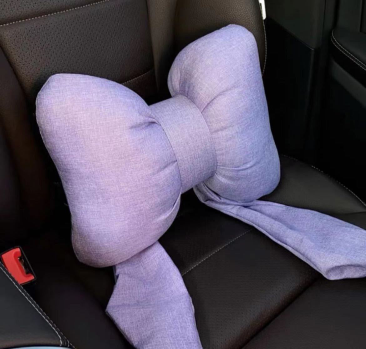 Car Seat Headrest Neck Rest Cushion, Big Bowknot Streamer Shaped - Premium Car Seat Cushion from Rapidvehicles - Just $28.99! Shop now at Rapidvehicles