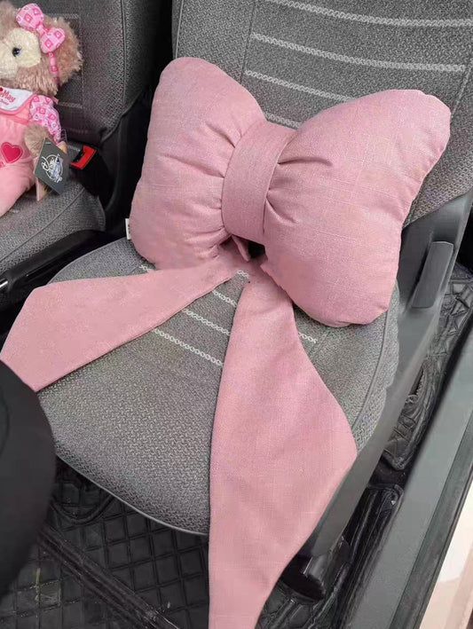 Car Seat Headrest Neck Rest Cushion, Big Bowknot Streamer Shaped - Premium Car Seat Cushion from Rapidvehicles - Just $28.99! Shop now at Rapidvehicles