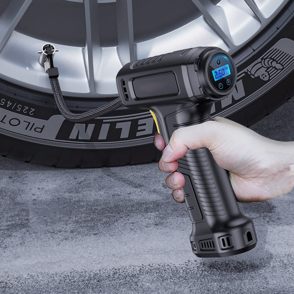 Tire Inflator Portable Air Compressor Automatic Rechargeable 11.1V Battery Powered with 1.64 Ft Inflation Line pointer model - Premium Other Car Tools from Rapidvehicles - Just $33.16! Shop now at Rapidvehicles