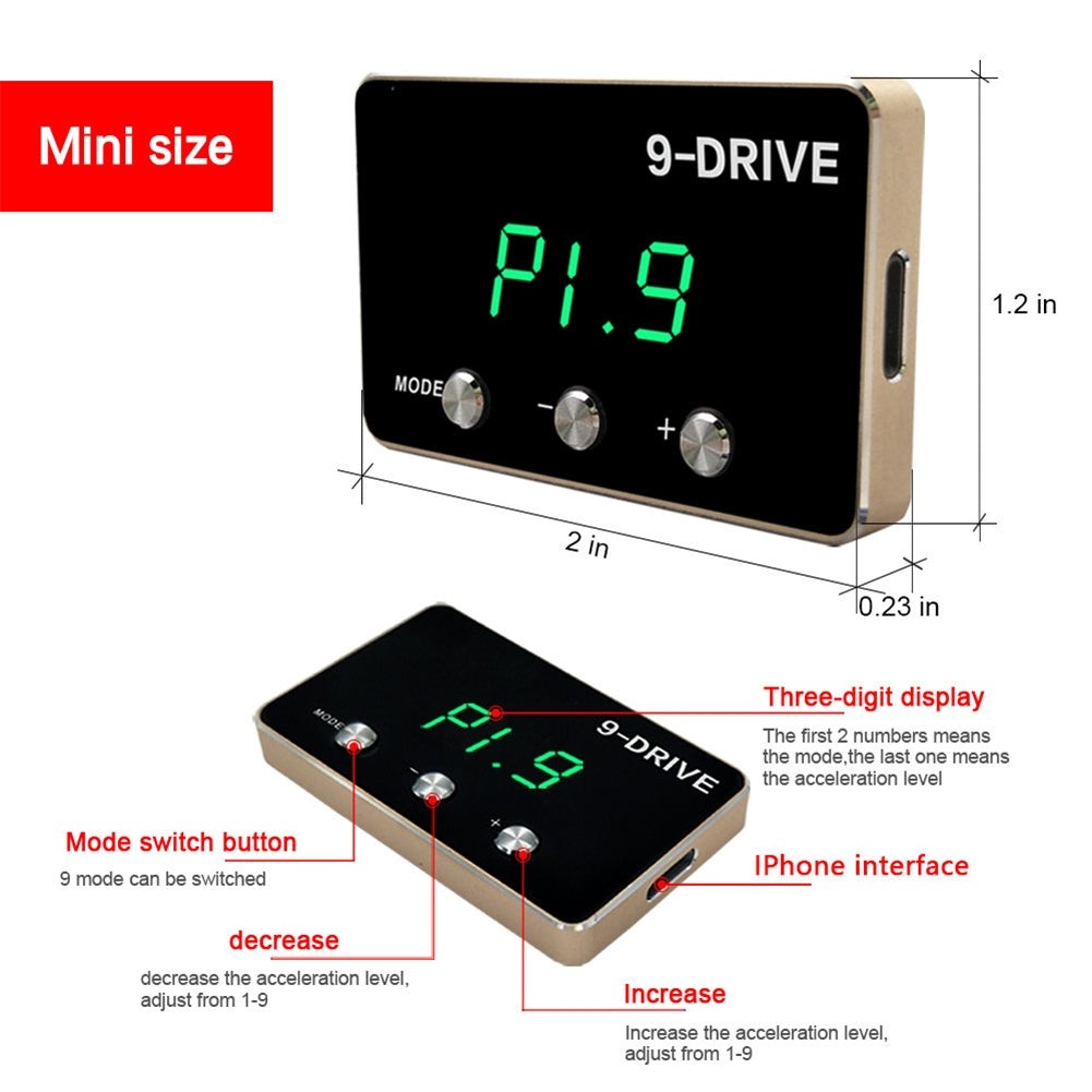 7pcs Electronic Accelerator Throttle Response Controller 9 Drive - Premium Other Car Electronics from Rapidvehicles - Just $73.99! Shop now at Rapidvehicles