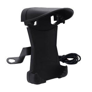 Motorcycle Phone Holder Sun Shade 360-degree Rotation Phone Clip Gps Navigation Stand Shockproof Bracket 9-24V mirror charge - Premium Car Mounts & Holders from Rapidvehicles - Just $24.99! Shop now at Rapidvehicles