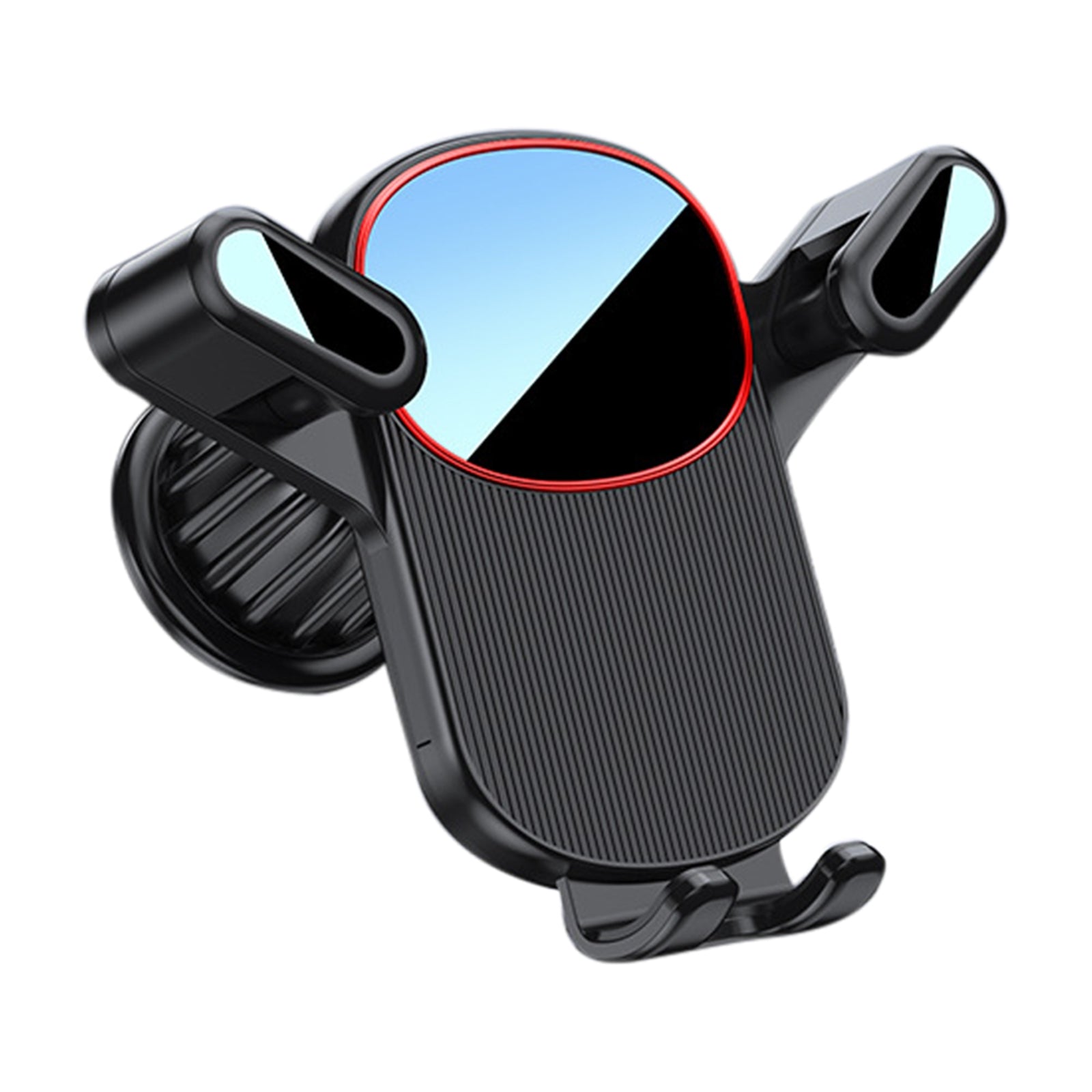 Car Vent Phone Mount Hook Clip 360 Rotation Adjustable Cell Phone Clamp Vent Clip For 4.7-7 Inch Smartphones black stripes red - Premium Car Mounts & Holders from Rapidvehicles - Just $15.99! Shop now at Rapidvehicles