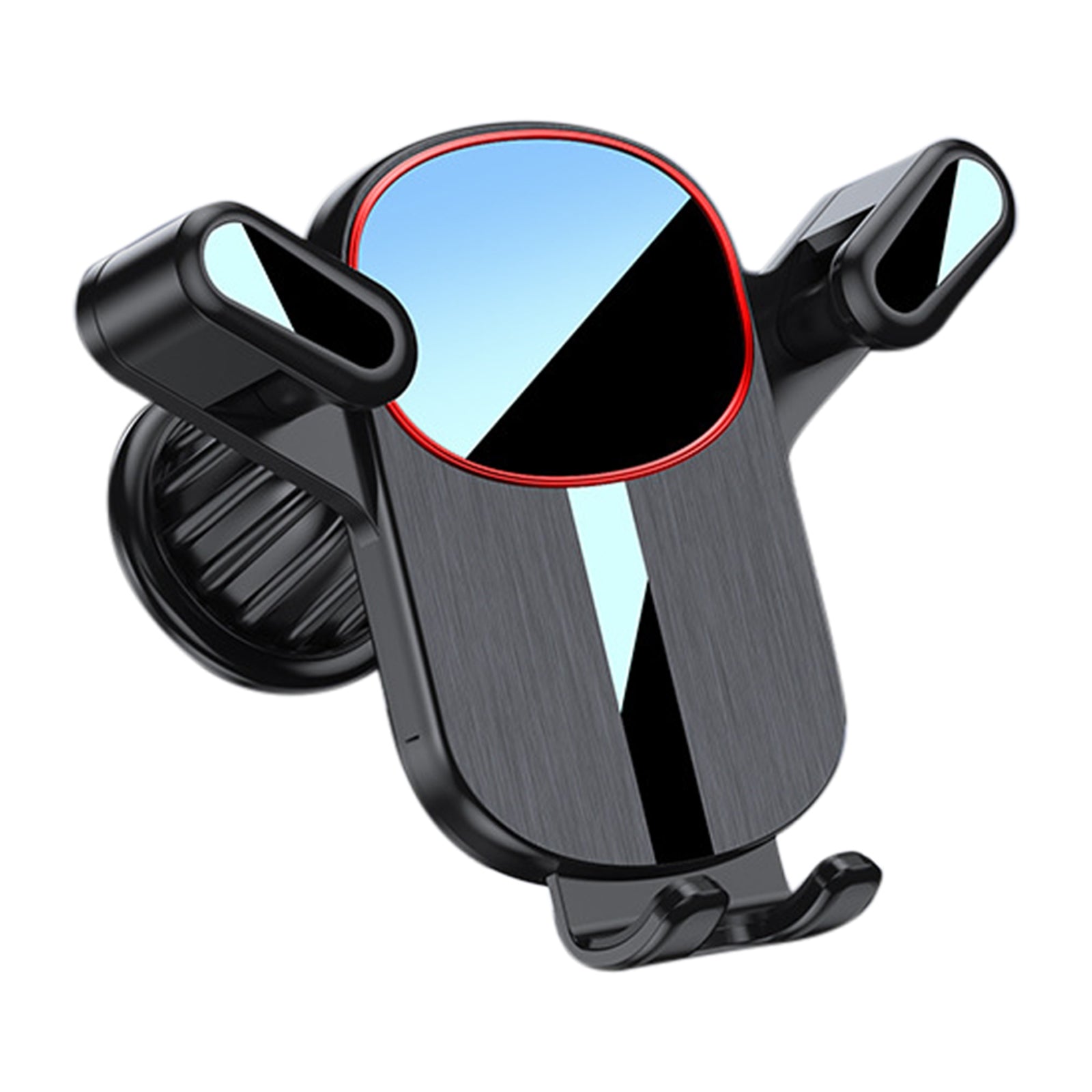 Car Vent Phone Mount Hook Clip 360 Rotation Adjustable Cell Phone Clamp Vent Clip For 4.7-7 Inch Smartphones Black brushed red - Premium Car Mounts & Holders from Rapidvehicles - Just $15.99! Shop now at Rapidvehicles