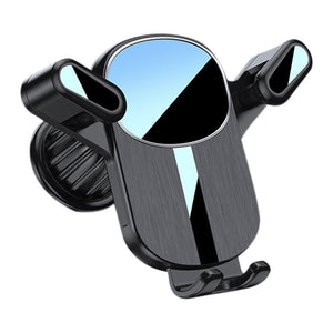 Car Vent Phone Mount Hook Clip 360 Rotation Adjustable Cell Phone Clamp Vent Clip For 4.7-7 Inch Smartphones Black brushed silver - Premium Car Mounts & Holders from Rapidvehicles - Just $15.99! Shop now at Rapidvehicles