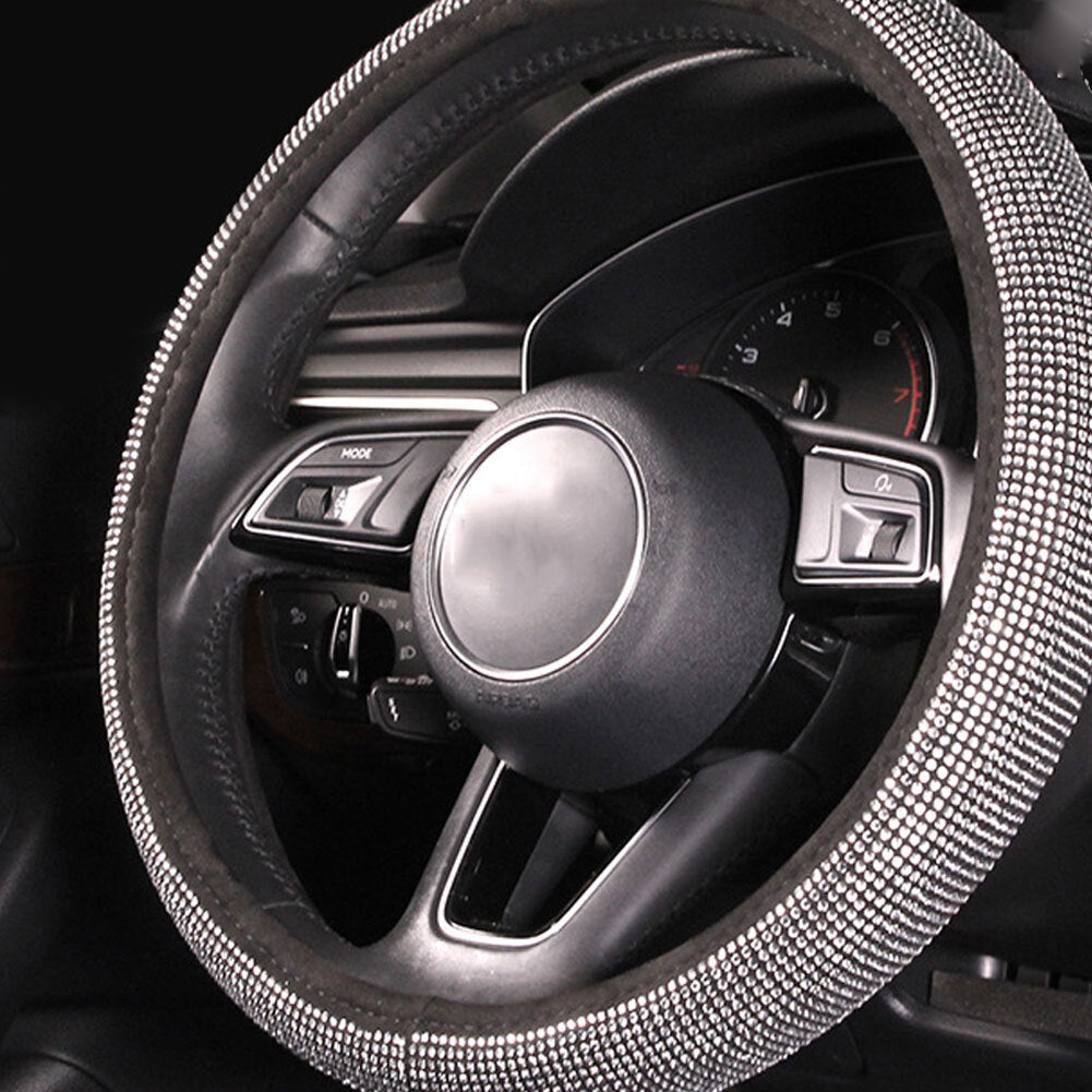 Full Crystal Steering Wheel Cover Rhinestone Diamond Car Steering Wheel Covers Car Styling Auto Accessories Set Silver Diamond - Premium Car Stickers & Covers from Rapidvehicles - Just $35.27! Shop now at Rapidvehicles