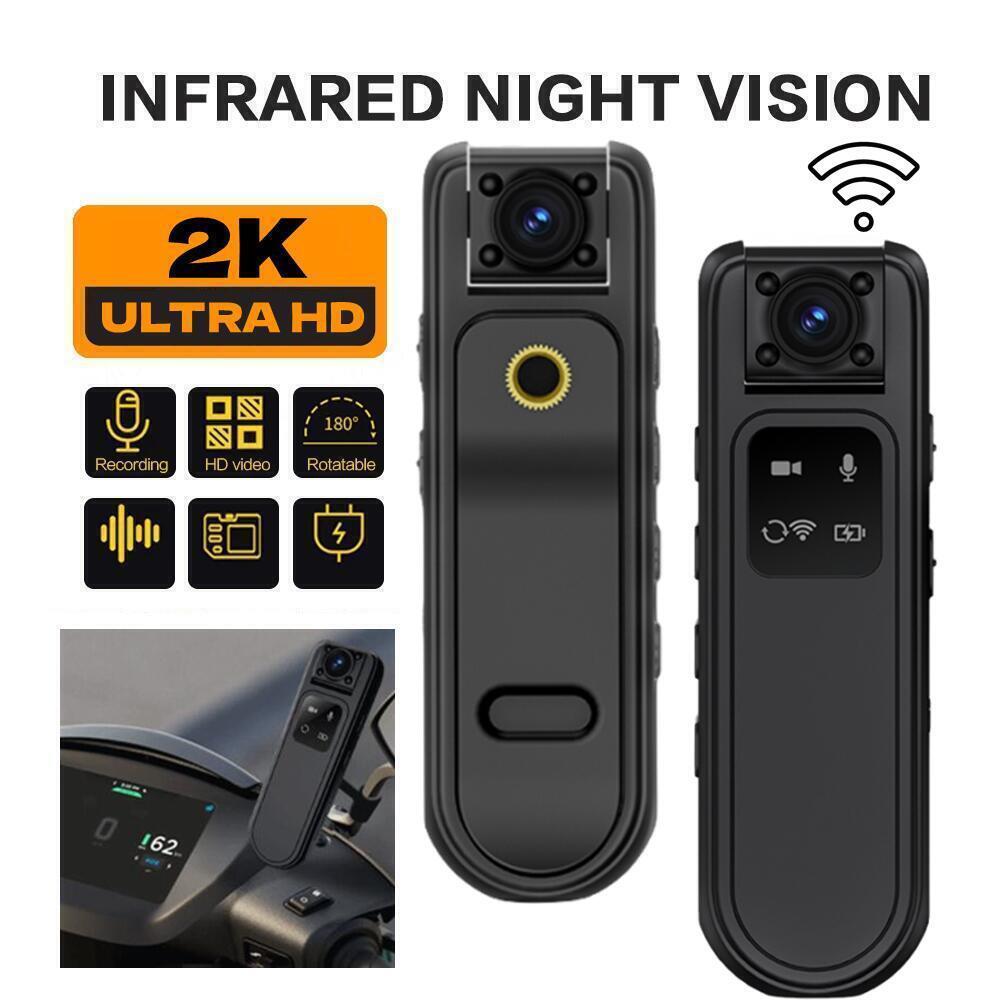 Mini Body Camera Video Recorder HD 2K WiFi Portable Wearable - Premium Car DVR from Rapidvehicles - Just $57.99! Shop now at Rapidvehicles