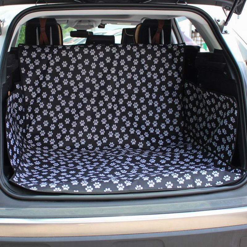 Pet Dog Trunk Cargo Liner, 600D Oxford Cloth Scratch Proof Waterproof Floor Mat Protector, Portable Foldable Pet Seat Covers For Large SUV, Trucks Accessories footprint Universal - Premium Car Seat Cushion from Rapidvehicles - Just $39.99! Shop now at Rapidvehicles