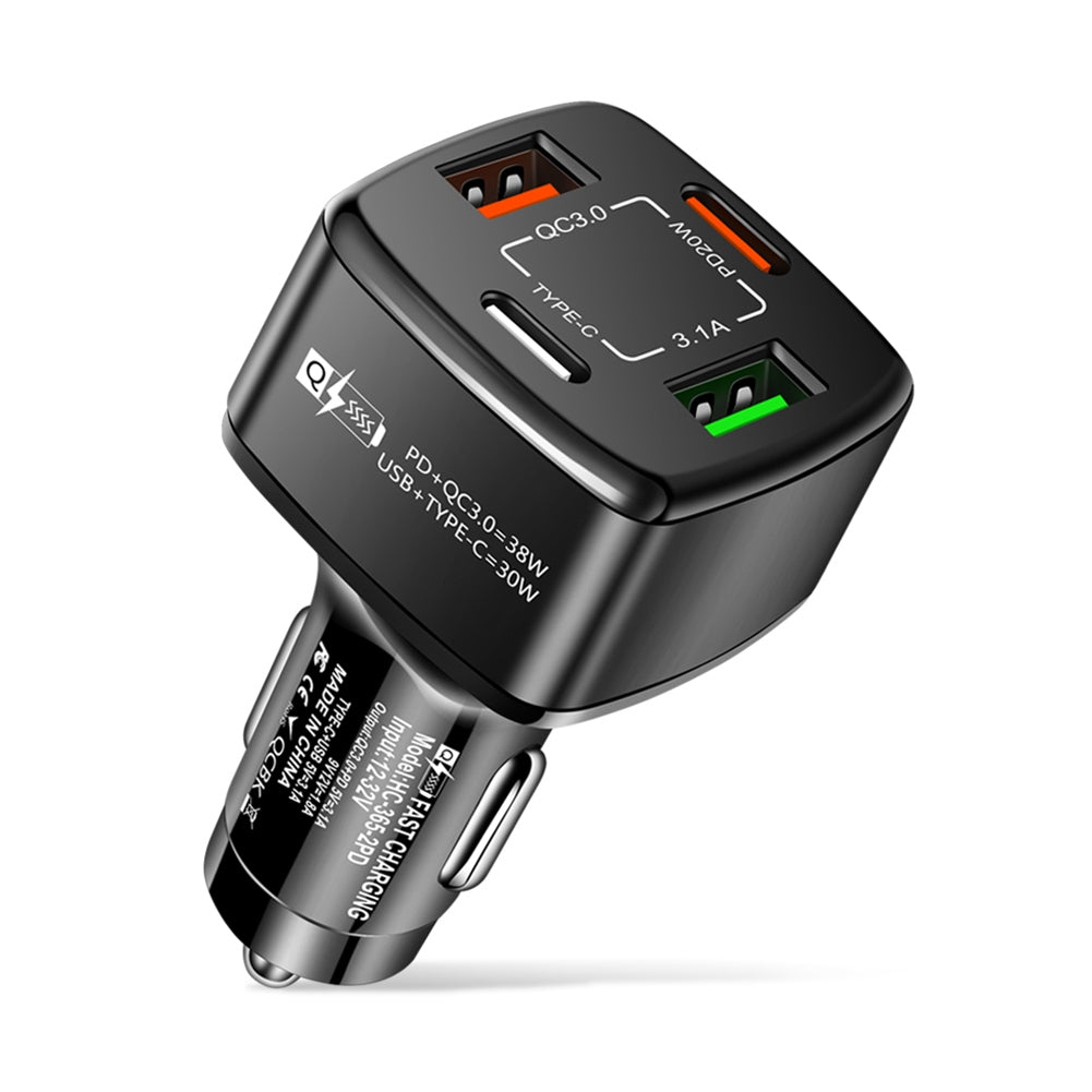 4-in-1 Usb Charger Fast Charging Dock Type-c 38w Pd Qc3.0 3.1a - Premium Car Chargers from Rapidvehicles - Just $14.99! Shop now at Rapidvehicles