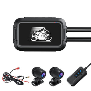 Motorcycle Dash Cam 150 Wide Angle, HD 1080P Front and Rear Camera Driving Recorder, Loop Recording, screenless-no GPS - Premium Car DVR from Rapidvehicles - Just $92.08! Shop now at Rapidvehicles