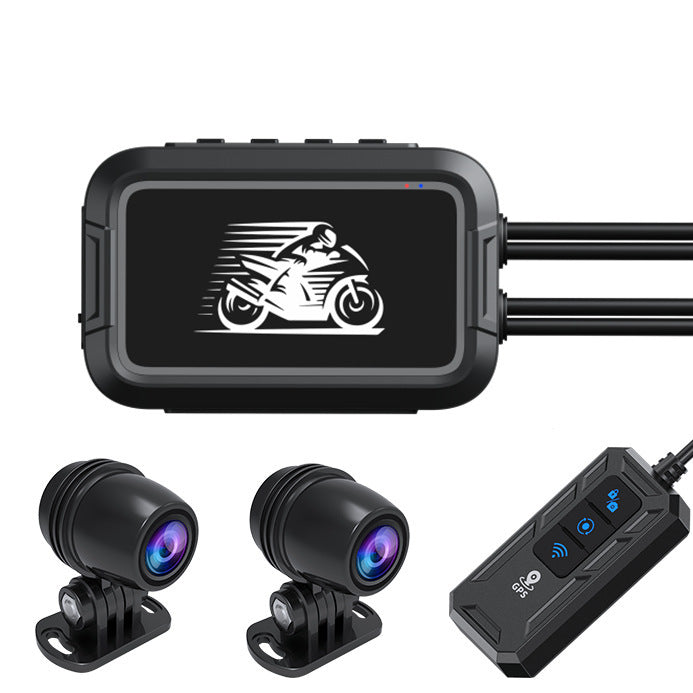 Motorcycle Dash Cam 150 Wide Angle, HD 1080P Front and Rear Camera Driving Recorder, Loop Recording, screenless-no GPS - Premium Car DVR from Rapidvehicles - Just $92.08! Shop now at Rapidvehicles