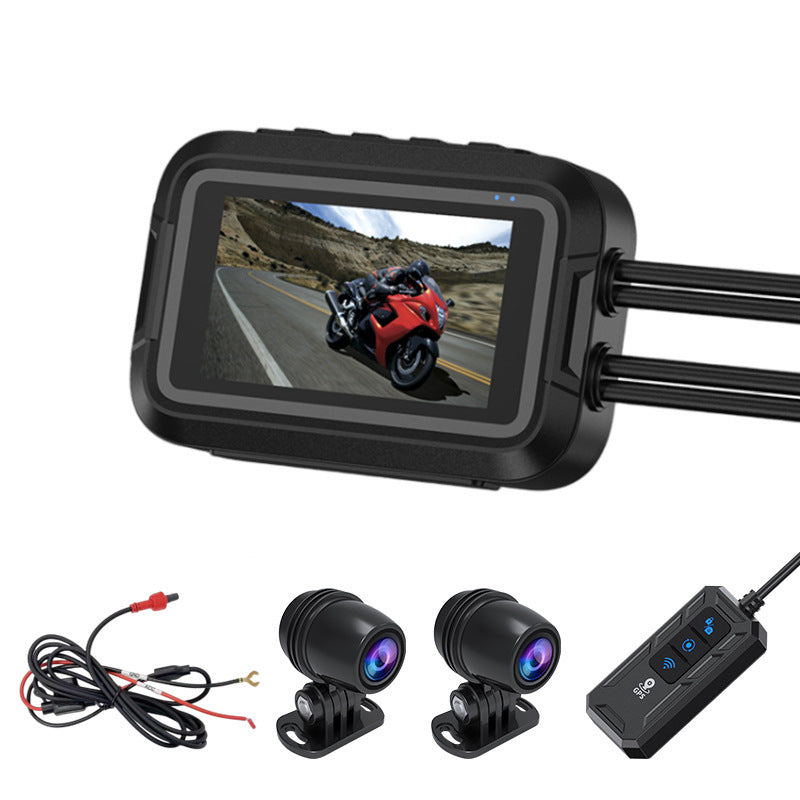 Motorcycle Dash Cam 150 Wide Angle, HD 1080P Front and Rear Camera Driving Recorder, Loop Recording, screenless-no GPS - Premium Car DVR from Rapidvehicles - Just $92.08! Shop now at Rapidvehicles