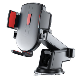 Cell Phone Car Stand Universal Mobile Phone Support Automatic Locking Desktop Phone Stand Suction Cup Mount Adjustable Length Angle Cell Phone Car Mount Accessories black red - Premium Car Mounts & Holders from Rapidvehicles - Just $23.99! Shop now at Rapidvehicles