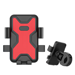 Bike Phone Mount Holder Shockproof Anti-Shake 360 Rotatable Cell Phone Holder Navigation Bracket For Motorcycle Bicycle Scooter handlebar red - Premium Car Mounts & Holders from Rapidvehicles - Just $16.99! Shop now at Rapidvehicles