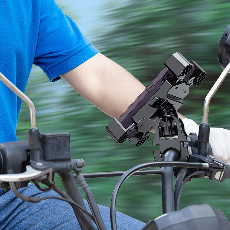 Bike Phone Holder Motorcycle Phone Mount Clip Cell Phone Clamp - Premium Car Mounts & Holders from Rapidvehicles - Just $22.99! Shop now at Rapidvehicles