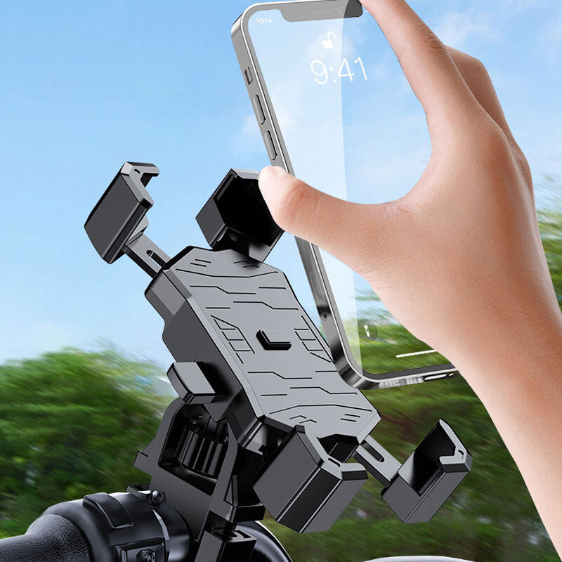 Bike Phone Holder Motorcycle Phone Mount Clip Cell Phone Clamp - Premium Car Mounts & Holders from Rapidvehicles - Just $22.99! Shop now at Rapidvehicles