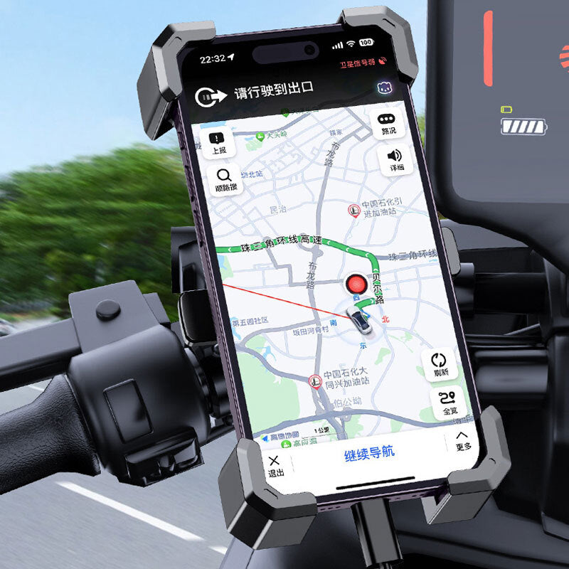 Bike Phone Holder Motorcycle Phone Mount Clip Cell Phone Clamp - Premium Car Mounts & Holders from Rapidvehicles - Just $22.99! Shop now at Rapidvehicles