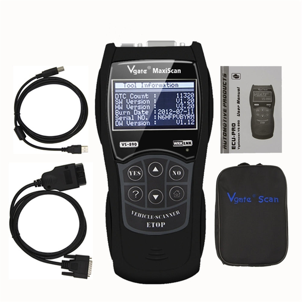 VS890 OBD2 Car Scanner Code Reader Compatible for Vgate Multi-protocol Supported Multi-language Car Diagnostic Tools - Premium OBD & Diagnostic Tools from Rapidvehicles - Just $68.99! Shop now at Rapidvehicles