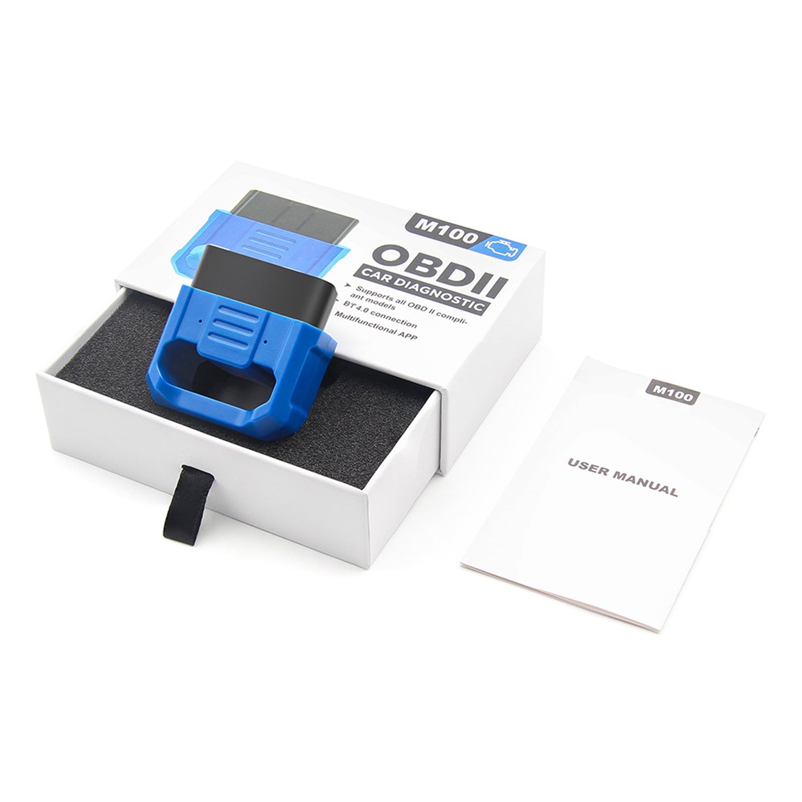 M100 Obd2 Bluetooth 4.0 Scanner Auto Car Fault Diagnosis Tool Code Reader Compatible for IOS Android - Premium OBD & Diagnostic Tools from Rapidvehicles - Just $33.99! Shop now at Rapidvehicles