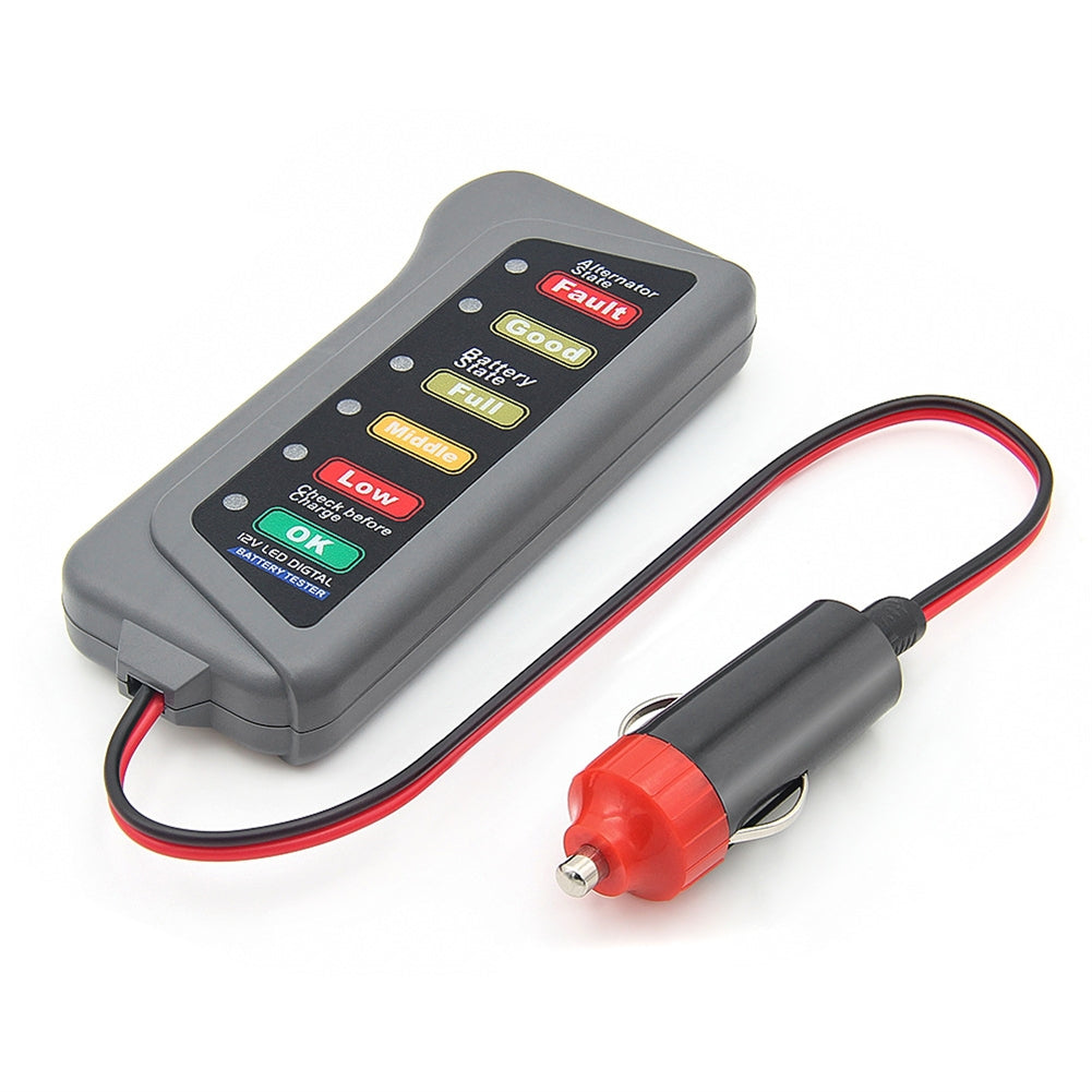 Car Cigarette Lighter Battery Tester 6 Led Lights Display Overload Checker 12v Battery Voltage Tester as picture show - Premium OBD & Diagnostic Tools from Rapidvehicles - Just $16.99! Shop now at Rapidvehicles