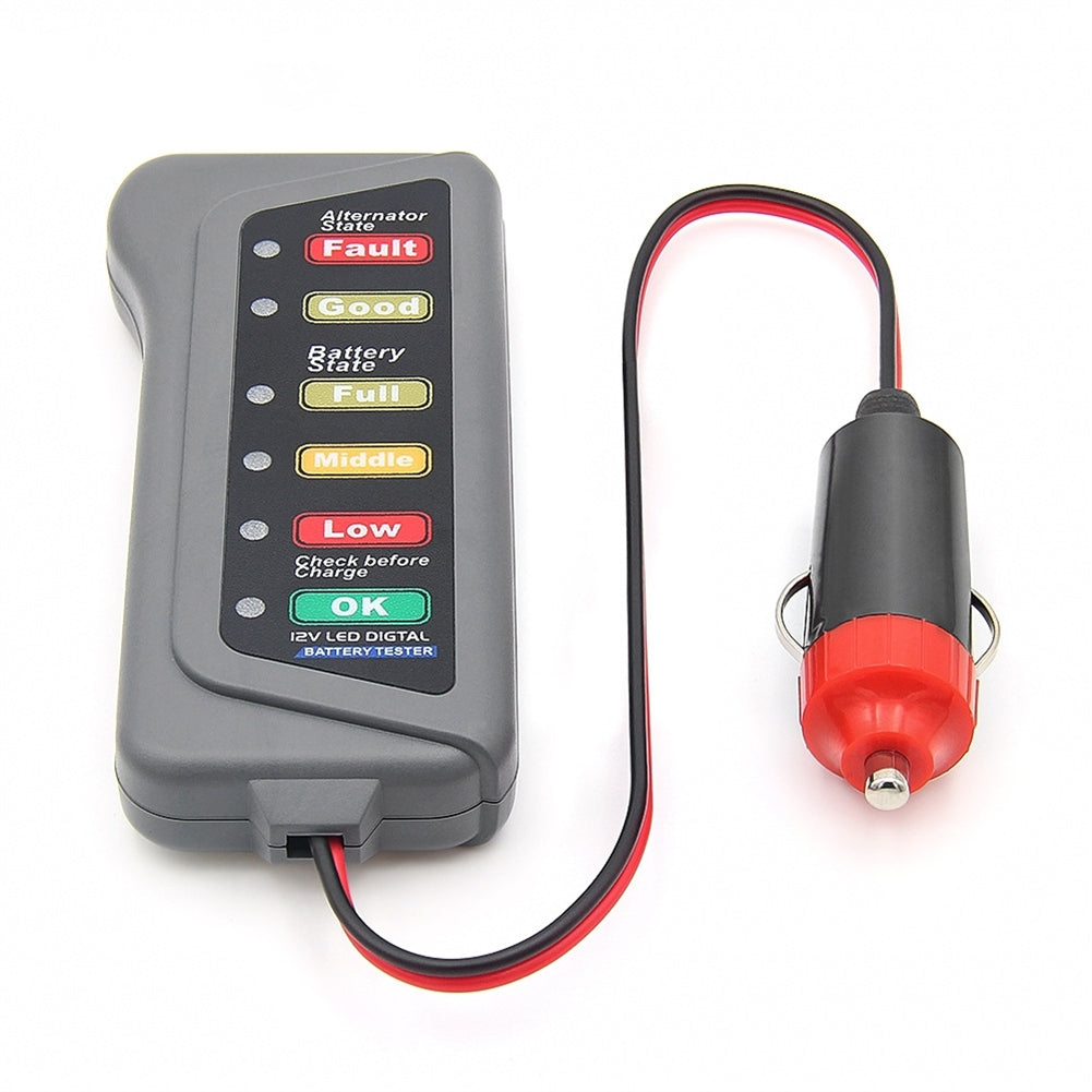 Car Cigarette Lighter Battery Tester 6 Led Lights Display Overload Checker 12v Battery Voltage Tester as picture show - Premium OBD & Diagnostic Tools from Rapidvehicles - Just $16.99! Shop now at Rapidvehicles