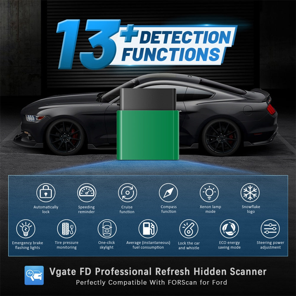 Vlinker Fd Wifi V2.2 Obd Car Diagnostic Scanner Compatible for Android IOS Compatible for Ford Forscan Wifi - Premium OBD & Diagnostic Tools from Rapidvehicles - Just $67.99! Shop now at Rapidvehicles