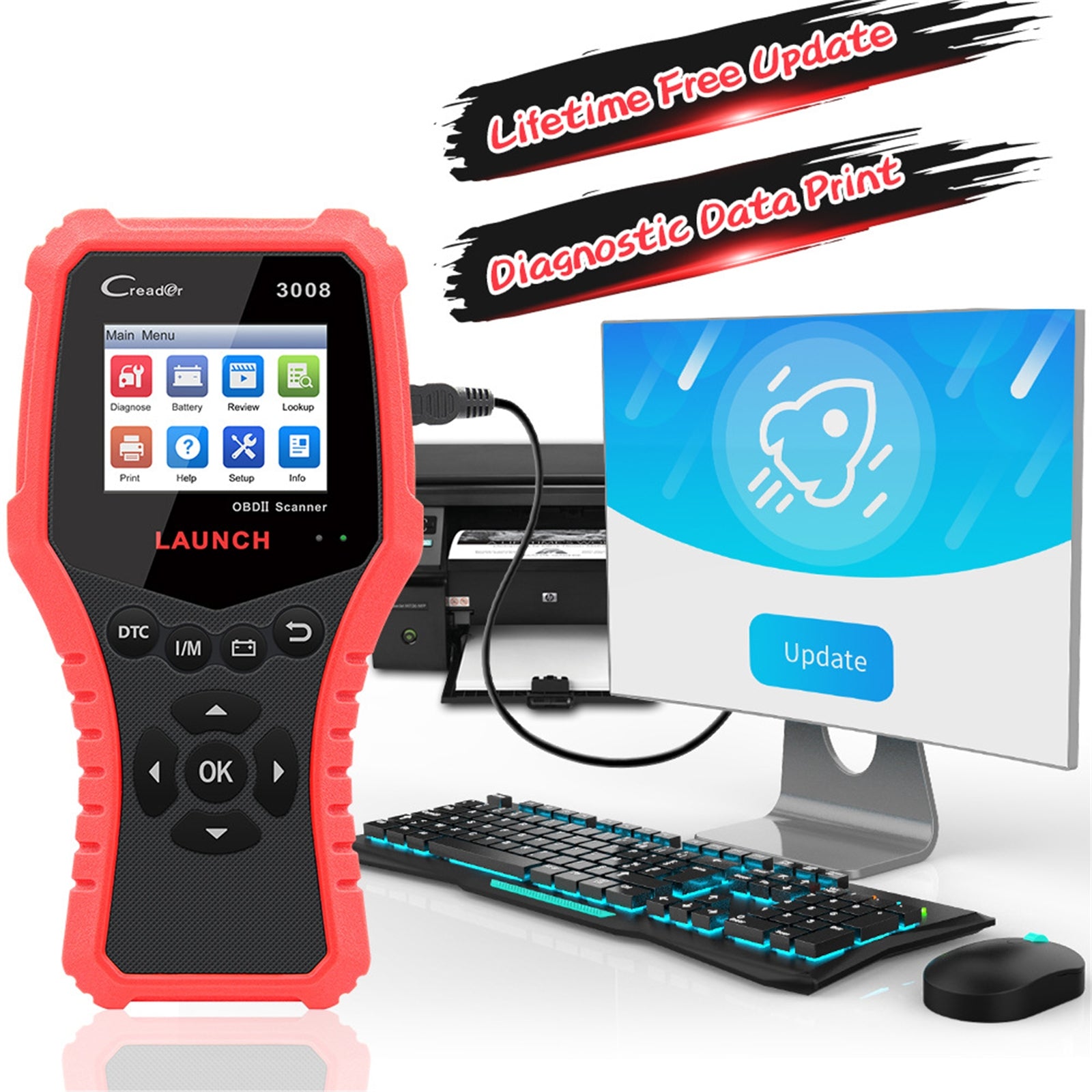 CR3008 Car Code Reader Engine Scanner Obd2 Auto Car Fault Diagnosis Tools Electronic Equipment - Premium OBD & Diagnostic Tools from Rapidvehicles - Just $77.99! Shop now at Rapidvehicles