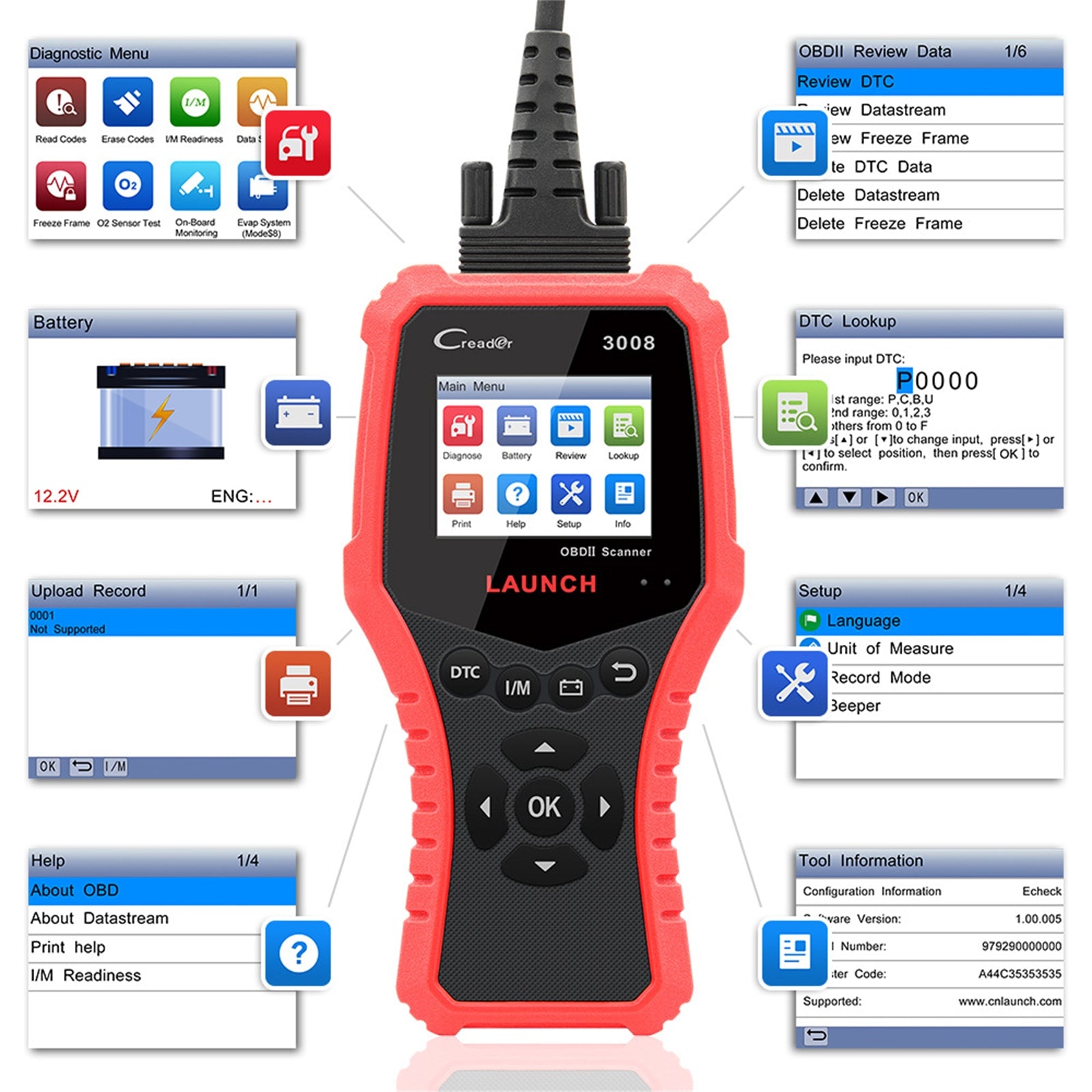 CR3008 Car Code Reader Engine Scanner Obd2 Auto Car Fault Diagnosis Tools Electronic Equipment - Premium OBD & Diagnostic Tools from Rapidvehicles - Just $77.99! Shop now at Rapidvehicles