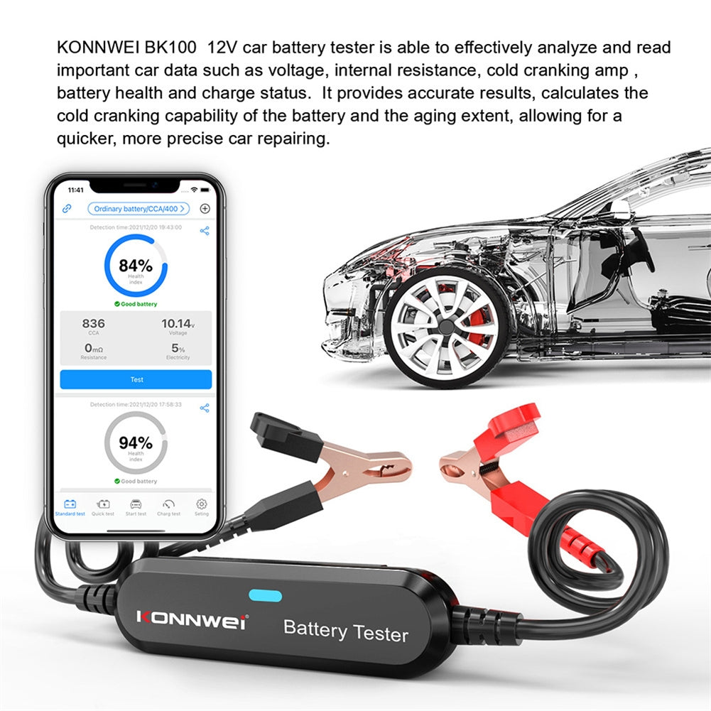 BK100 BST360 Battery Tester Bluetooth 12v Battery Monitor Charging Cranking Analysis Test Tools Silver - Premium OBD & Diagnostic Tools from Rapidvehicles - Just $39.99! Shop now at Rapidvehicles