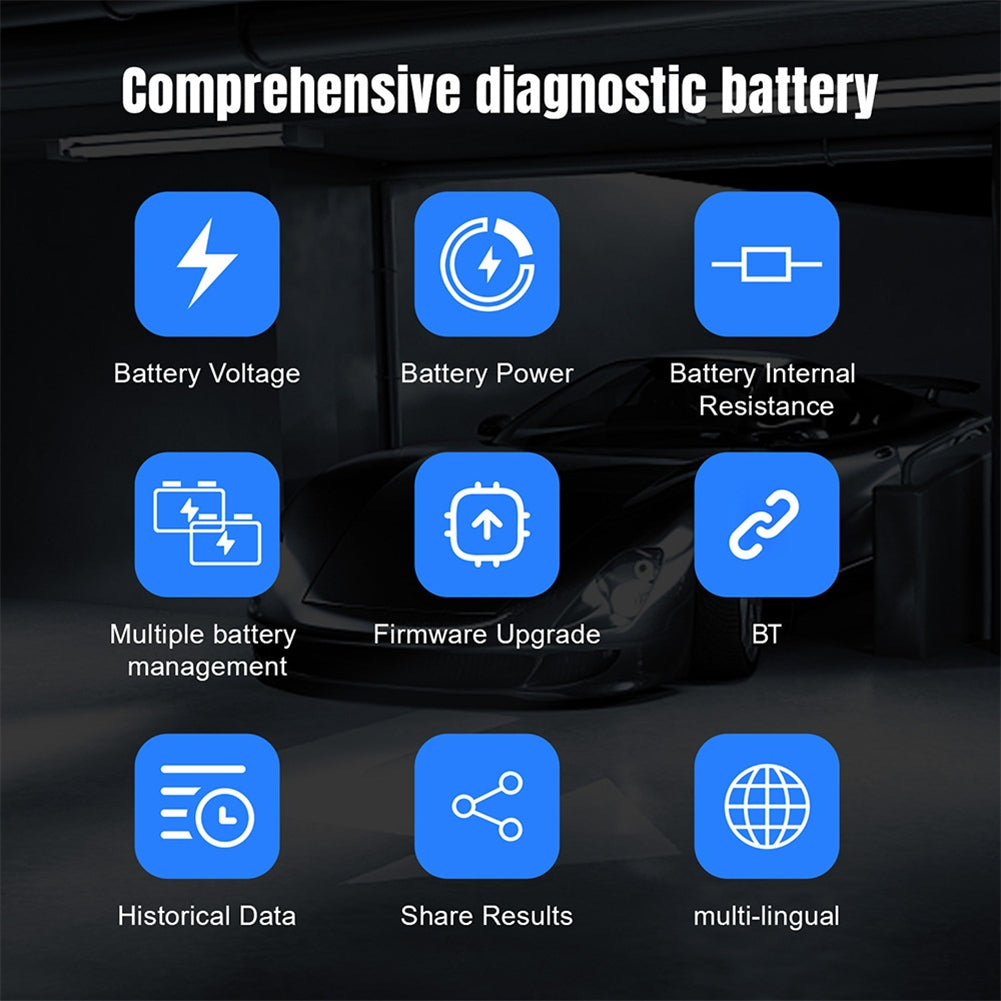 BK100 BST360 Battery Tester Bluetooth 12v Battery Monitor Charging Cranking Analysis Test Tools Silver - Premium OBD & Diagnostic Tools from Rapidvehicles - Just $39.99! Shop now at Rapidvehicles