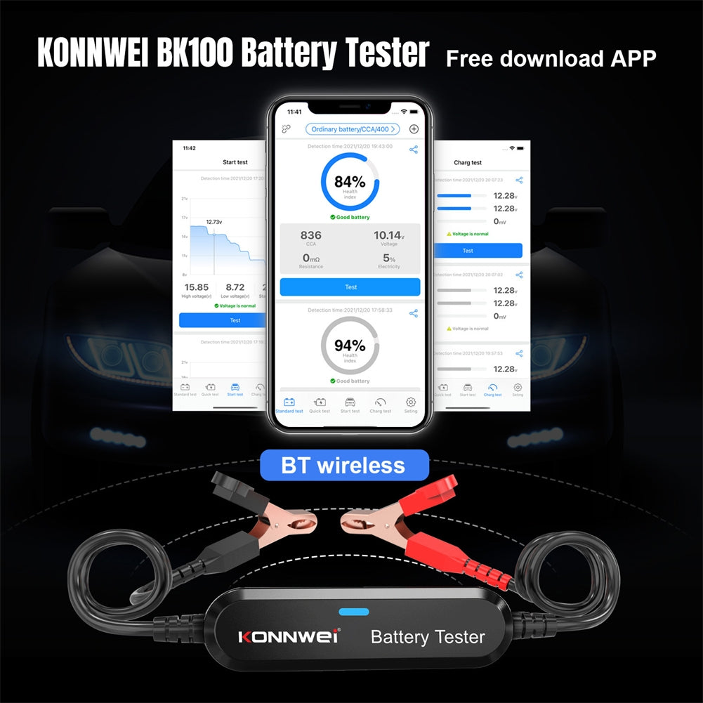 BK100 BST360 Battery Tester Bluetooth 12v Battery Monitor Charging Cranking Analysis Test Tools Silver - Premium OBD & Diagnostic Tools from Rapidvehicles - Just $39.99! Shop now at Rapidvehicles