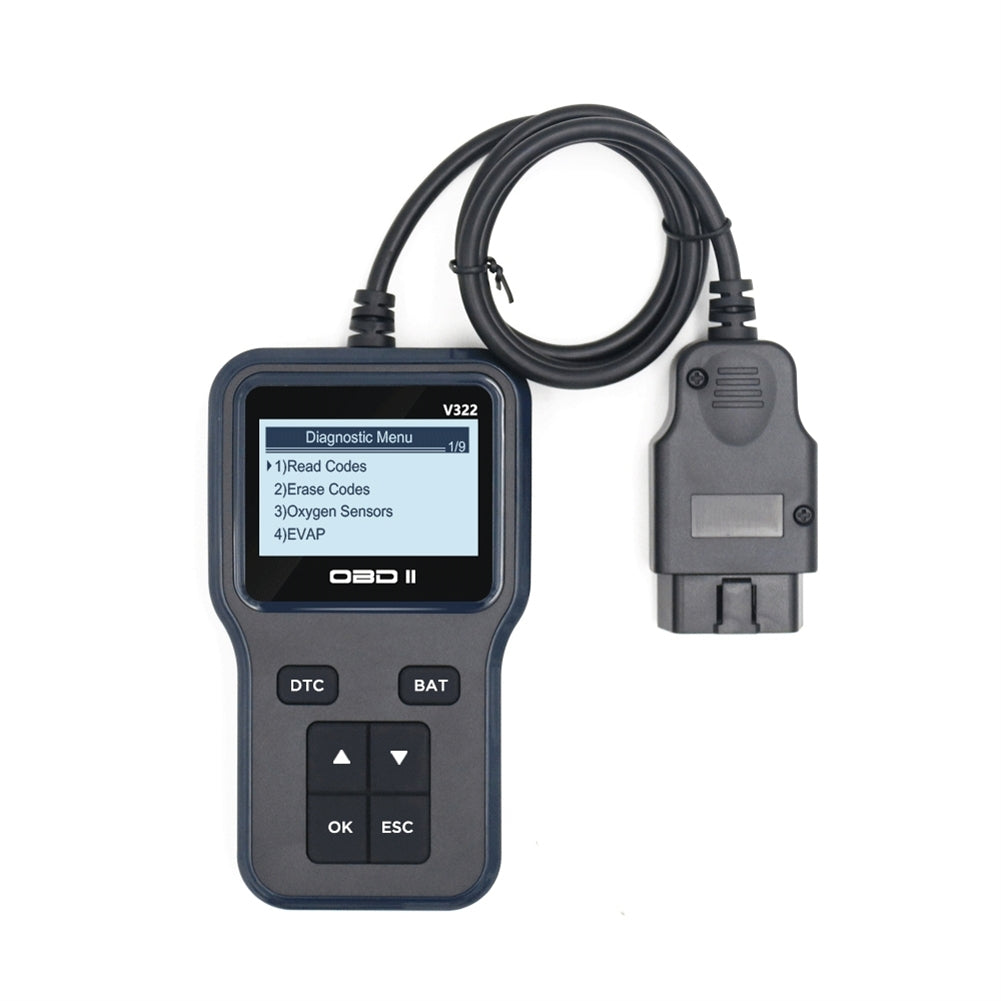 V322 Code Reader Lcd Display Obd Handheld Multilingual Fault - Premium OBD & Diagnostic Tools from Rapidvehicles - Just $67.99! Shop now at Rapidvehicles