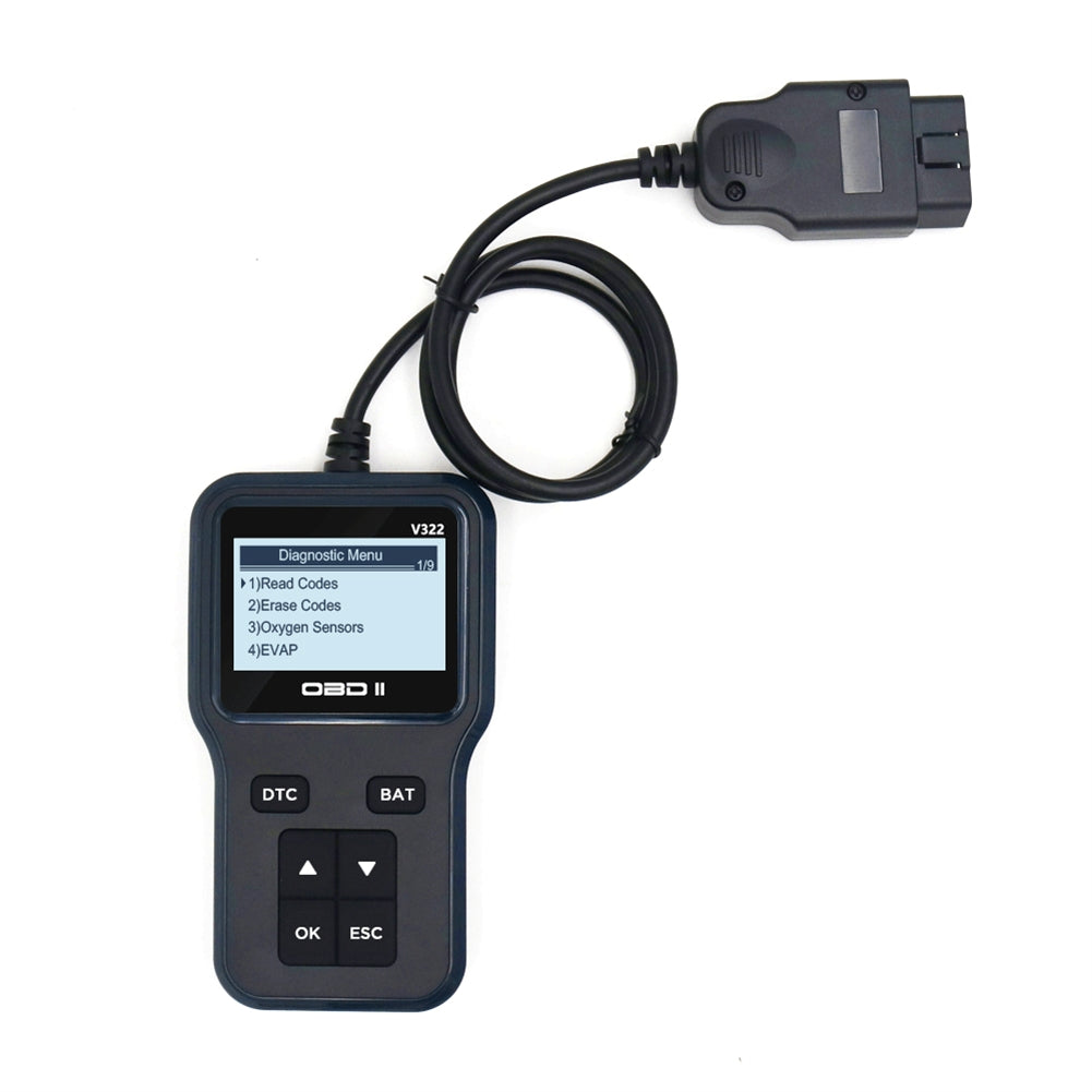 V322 Code Reader Lcd Display Obd Handheld Multilingual Fault - Premium OBD & Diagnostic Tools from Rapidvehicles - Just $67.99! Shop now at Rapidvehicles