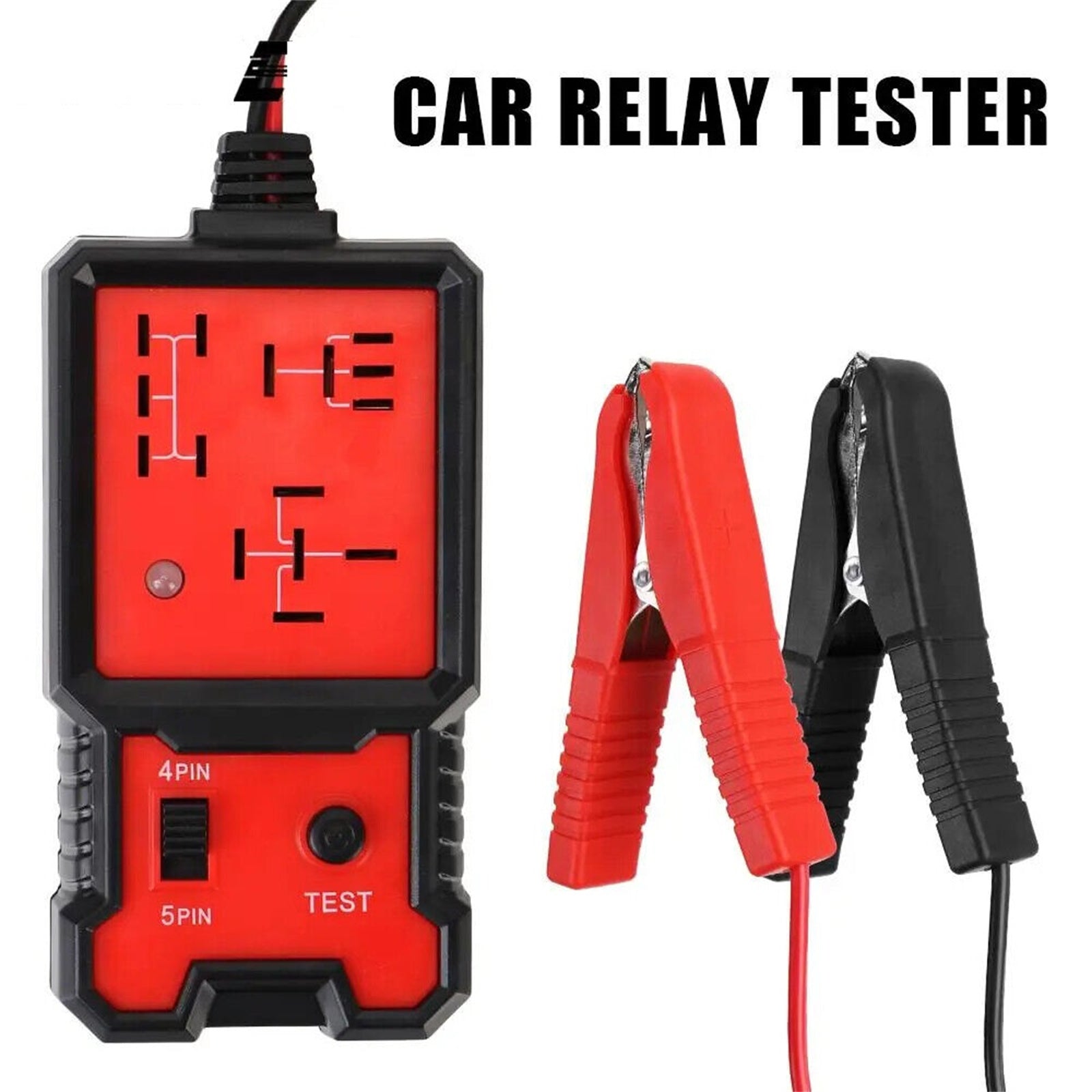 Automotive Relay Tester Car Battery Tester With Clips LED Light - Premium OBD & Diagnostic Tools from Rapidvehicles - Just $34.99! Shop now at Rapidvehicles