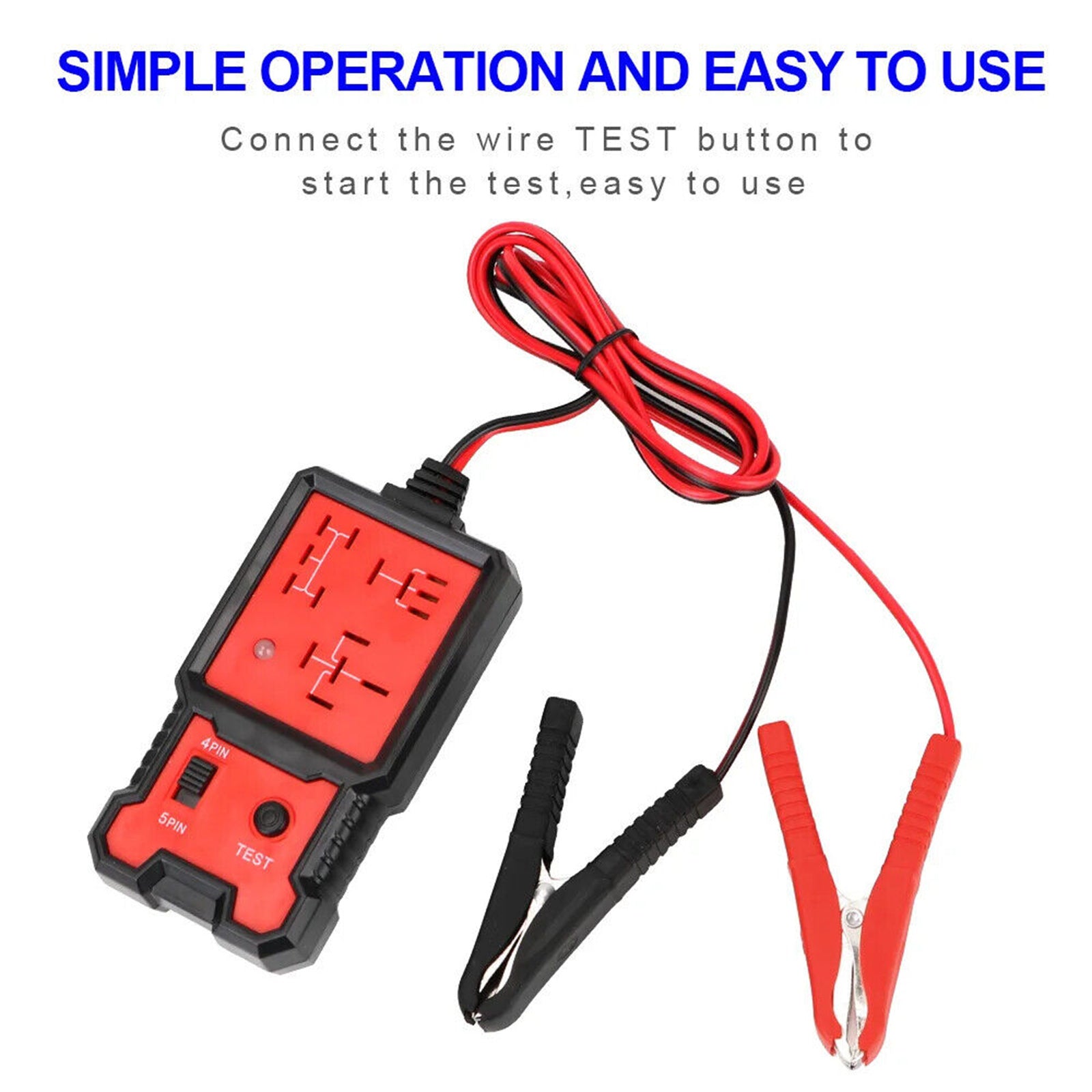 Automotive Relay Tester Car Battery Tester With Clips LED Light Electronic Automotive Relay Tester 12V Car Relay Tester For Auto Repairing relay battery tester - Premium OBD & Diagnostic Tools from Rapidvehicles - Just $27.99! Shop now at Rapidvehicles