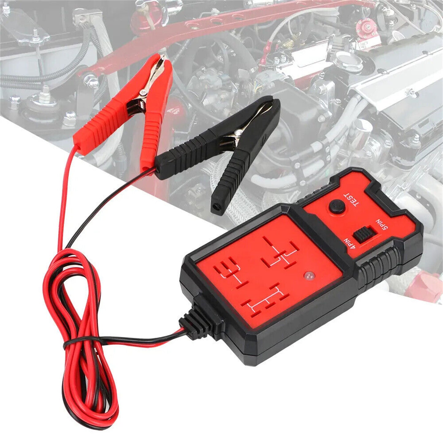 Automotive Relay Tester Car Battery Tester With Clips LED Light - Premium OBD & Diagnostic Tools from Rapidvehicles - Just $34.99! Shop now at Rapidvehicles