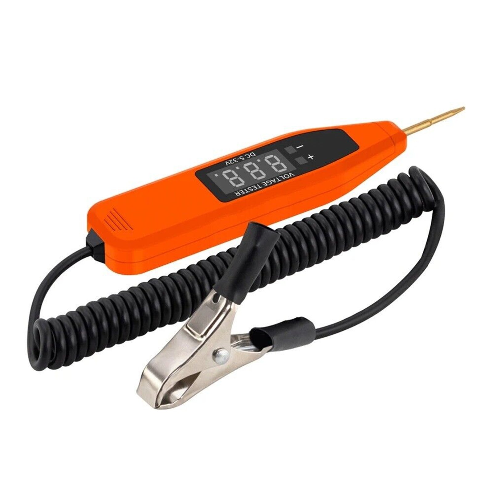 Voltage Tester Pen Electrical Tester Pen With Copper Clip Pen Tip Cover Spiral Line Heavy Duty Circuit Tester For Trailers Trucks Cars Motorcycles digital voltage test pen - Premium OBD & Diagnostic Tools from Rapidvehicles - Just $20.99! Shop now at Rapidvehicles