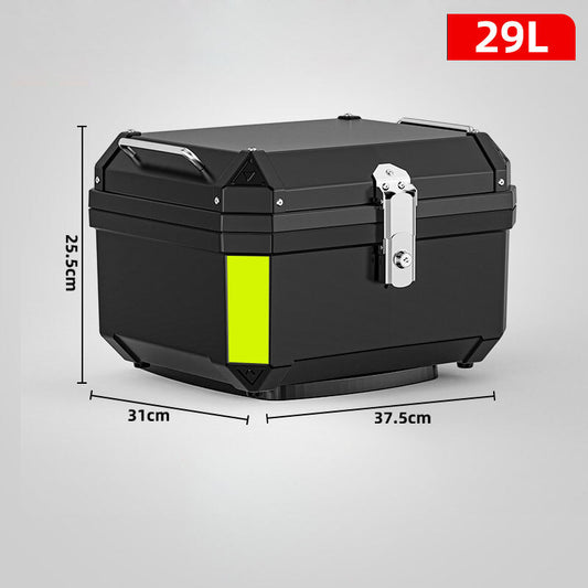 Motorcycle Top Box Lockable Helmet Luggage Storage Rear Tour Box - Premium Motorcycle Accessories from Rapidvehicles - Just $147.59! Shop now at Rapidvehicles