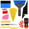 24Pcs Auto Vinyl Wrap Window Tint Tools Felt Squeegee Hard Plastic Scraper Film Cutter Glass Protective Film Installing Tool Kit 24-piece set - Premium Maintenance Tools from Rapidvehicles - Just $26.99! Shop now at Rapidvehicles