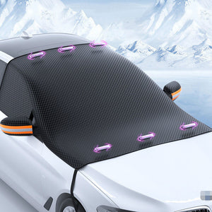 Automobile Snow Cover, Magnetic Windshield Cover With Side Window And Rearview Mirror Protector, Safety Reflective Design Universal For Most Vehicle Cars SUVs 260 x 114cm - Premium Other Exterior Parts from Rapidvehicles - Just $32.78! Shop now at Rapidvehicles