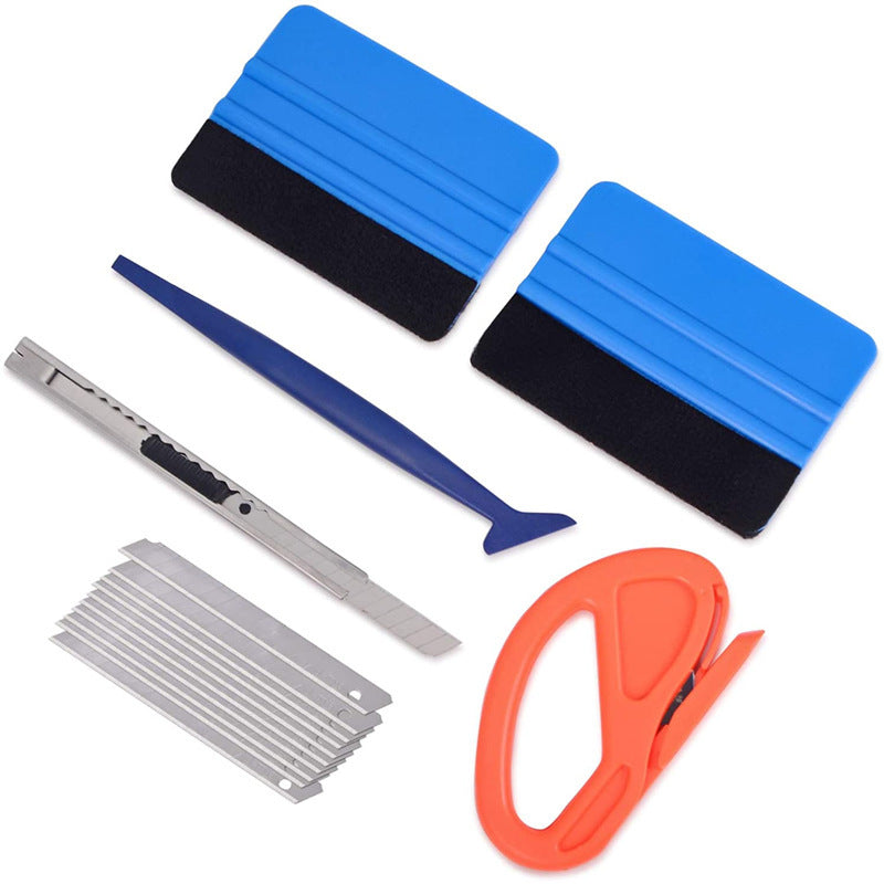 15Pcs Window Film Tinting Tools Velvet Felt Scraper Carving Knife Safe Cutter Professional Car Vinyl Wrap Installation Kit blue - Premium Maintenance Tools from Rapidvehicles - Just $16.99! Shop now at Rapidvehicles