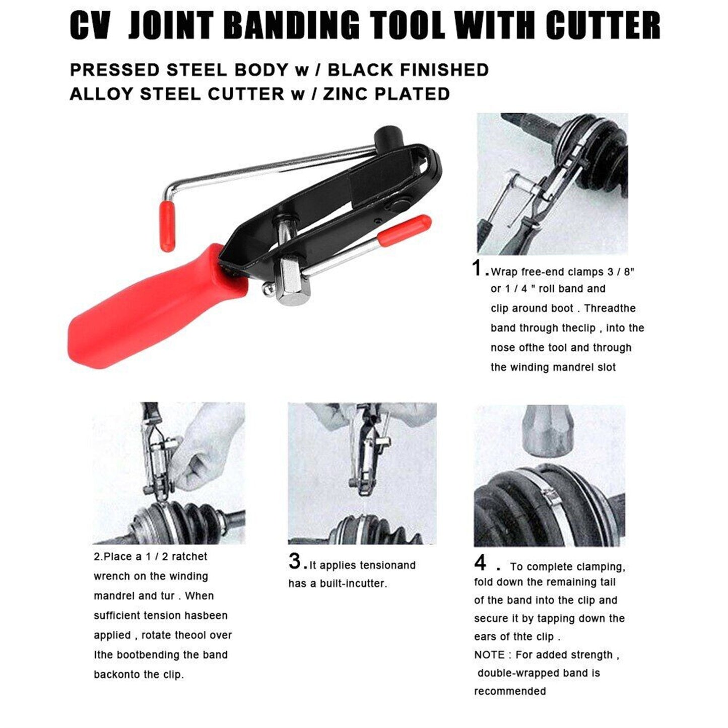 Car Banding Hand Tool CV Joint Boot Clamp Pliers For Exhaust Pipe - Premium Other Car Tools from Rapidvehicles - Just $19.99! Shop now at Rapidvehicles