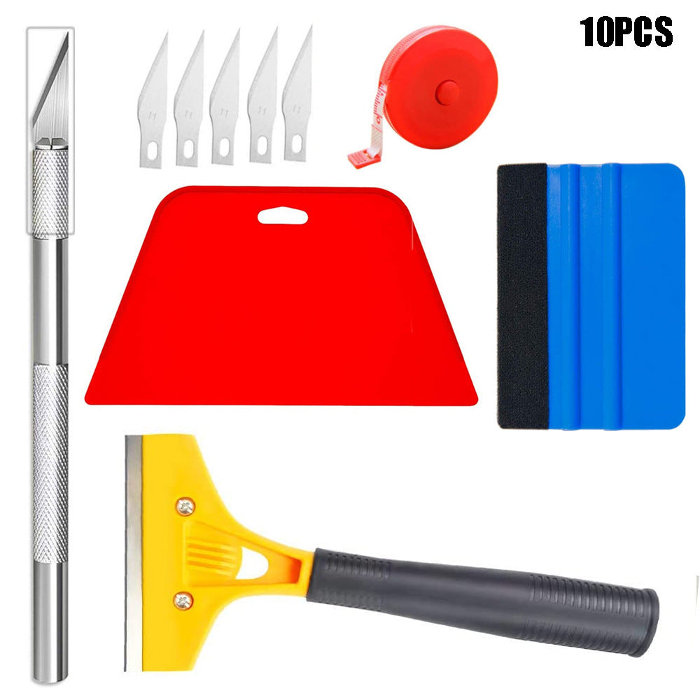 10Pcs Window Tint Application Tools Utility Knife With Blades Film Squeegee Professional Vinyl Wrap Installation Kit 10 piece set - Premium Maintenance Tools from Rapidvehicles - Just $18.99! Shop now at Rapidvehicles