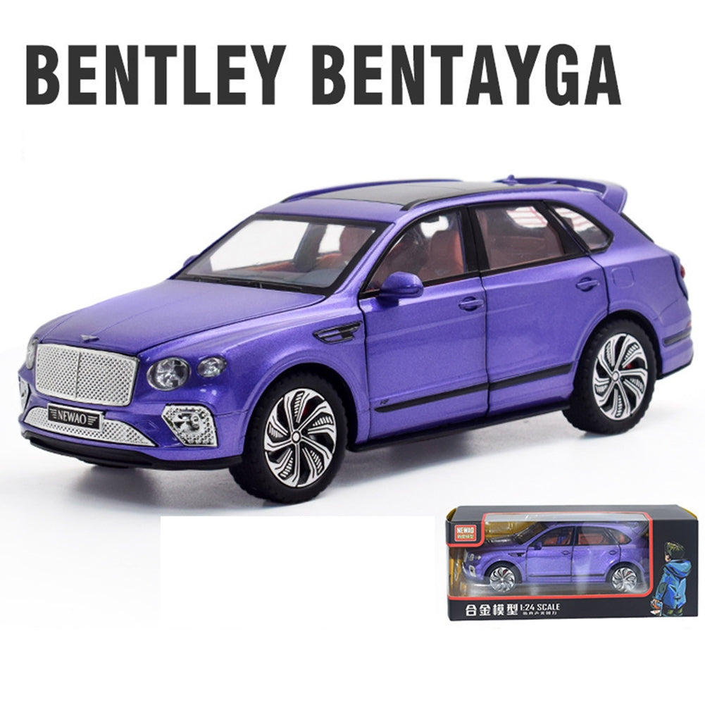 1:24 Alloy Car Model Compatible for Bentley Bentayga Simulation Pull Back Car Ornaments Purple - Premium Classic Toys from Rapidvehicles - Just $41.99! Shop now at Rapidvehicles